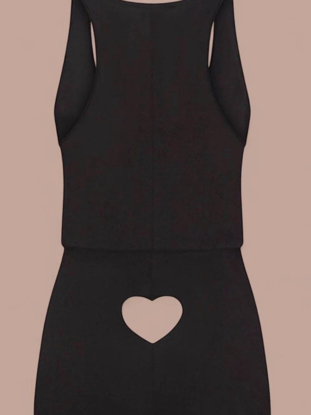 NWT SKIMS Cotton Fleece Heart Cutout Onesie